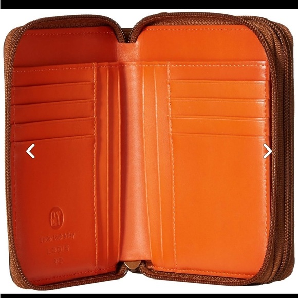 Lodis Audrey double zippered leather continental wallet RFID card protection - Picture 3 of 12